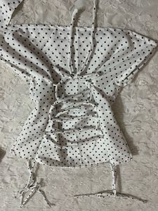 Y2K vintage Polka Dot top with Scarf