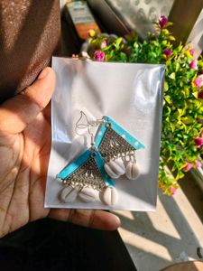combo of 7 Boho Shell &amp; Fabric Earrings