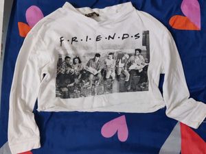 White Friends Themed Top