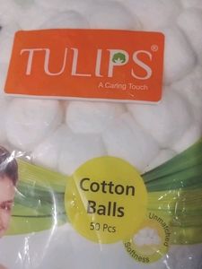 Tulips Cotton Balls+ Brush Holder