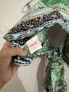Paisley Print Scarf Top