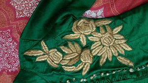 Elegant Green Embellished Gown