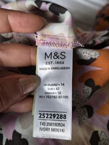 M&amp;S Floral Print Long Sleeve Shirt