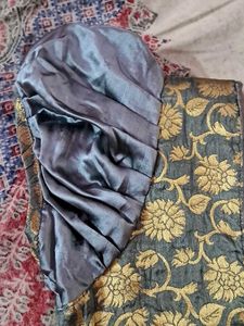 💞💞Silver Grey blose with puffy sleeeve