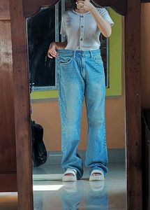 American Eagle Oversized Parallel Jeans