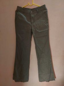 Olive Green Bootcut Pants