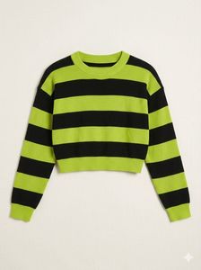 Striped Cropped Sweater