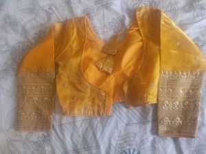 Yellow Embroidered Blouse