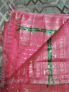 Beautiful light Pink Banarasi Silk Saree