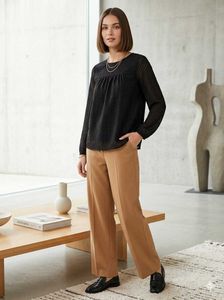 Elegant Black Long Sleeve Top