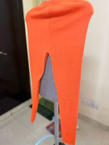 Orange Casual Leggings