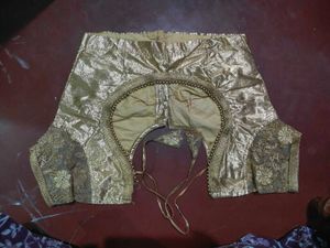 Designer Blue &amp; Gold Blouse