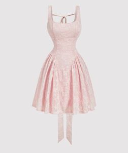 Cute Pink Party Dress with Bow