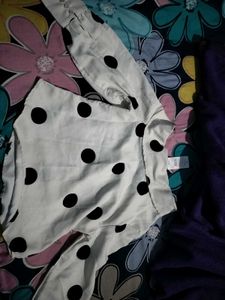 Polka Dot Off-Shoulder Top