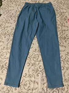 Length-34,,Blue cotton Drawstring Pants