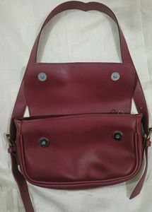 Chic Maroon Crossbody Bag
