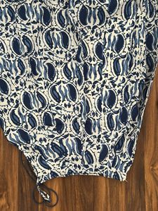 Blue Paisley Print Palazzo skirt