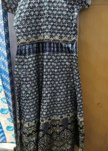 Elegant Blue Printed gown