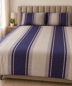 king Striped Bed Sheet Set