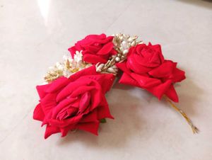 Red Rose Hair Accessory