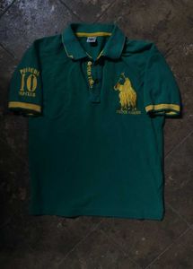 embroidery US Polo Assn inspired Men's Green Pol