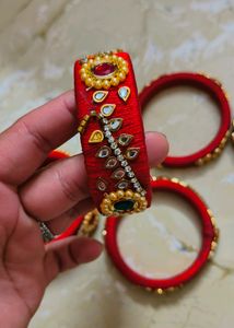 bangles from dhaage...some diamonds came out as seen in pics