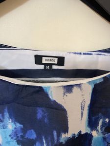 Women Blue Tie-Dye Striped Dress/Tunic