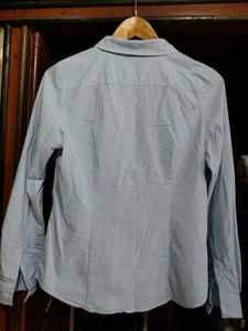 Classic Blue Striped Button-Up Shirt