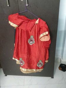 Elegant Red Saree
