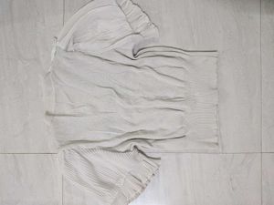 Elegant Pleated White Blouse
