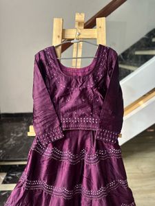Very pretty wine Lehenga Choli with Dupatta