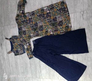 New Stylish shrug top plazo set