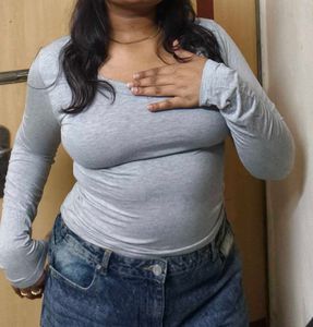 Full Sleeve Top-Grey