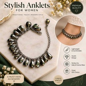 2 Elegant Anklet Chain with Charms