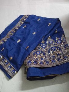 Exquisite Blue Embroidered Blouse