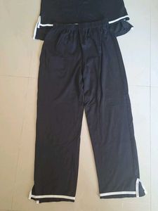 Black "Just Smile" Pajama Set