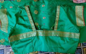 Saree with stitched blouse