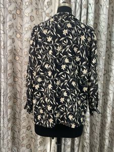 Elegant Floral Print Blazer