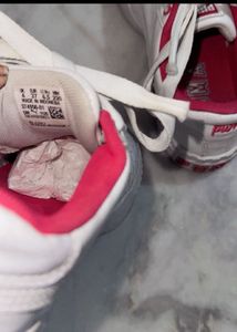 Puma White &amp; Pink Sneakers price dropped