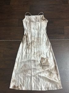 Satin Midi Slip Dress