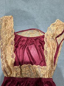 Sexy Night Gown With Back Closure