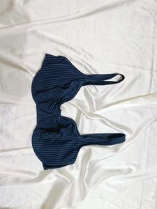 🇳🇿💫🎀Pinstripe Navy Blue Bra