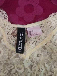 H&amp;M Lace Strappy Top 🤍