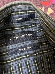 UNISEX Blue Plaid Short Sleeve Shirt