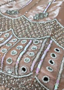 Embellished Peach Lehenga