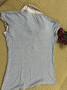 Striped Polo Shirt with Collar