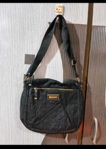 Stylish Quilted Black Hobo Bag