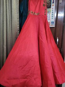 Designer Pink Stylish heavy Party Wear Gown