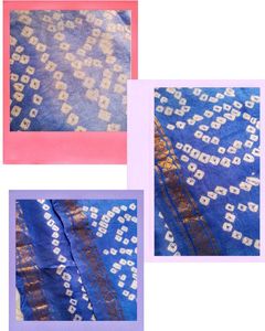 fastive Bandhani cotton Silk Sarees set