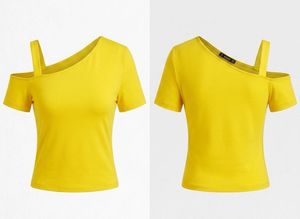 Chic Asymmetrical Neckline Top